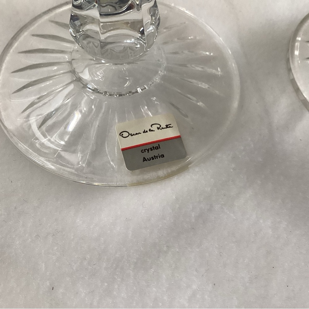 Oscar De La Renta Dresden Crystal Wine/Water Glasses 7 available $10 each